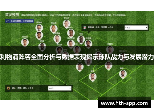 利物浦阵容全面分析与数据表现揭示球队战力与发展潜力